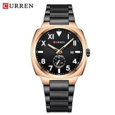 44MM CURREN Reloj de Lujo de Cuarzo para Hombre Buceo 30M Impermeable Luminoso Inoxidable NUEVO