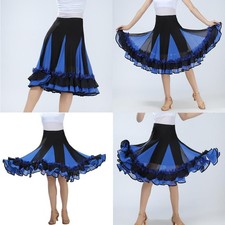 "Maxifalda Flamingo para mujer, estilo baile estándar, vals"