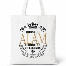 Bolso de Mano de Algodón ALAM House Of Surname Idea de Regalo