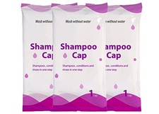 Tapas de champú sin agua sin enjuague - Paquete triple