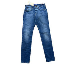 Pantalones de mezclilla para hombre Scotch & Soda azul estilo Ralston calce ajustado lavado medio 28x32 nuevos con etiqu