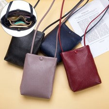 Bandolera de cuero para mujer Bolso de hombro de gran capacidad Bolso de moda Bolso de almacenamiento EE. UU.