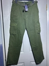 Pantalones cargo The Image para hombre W32/30 verde ropa de trabajo táctica ropa de calle mew con etiquetas