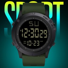 Reloj electrónico deportivo con esfera grande LED para hombre Reloj electrónico adulto estudiante