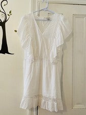 A.N.D. Vestido para mujer de moda ea wy ~ talla L forrado en blanco