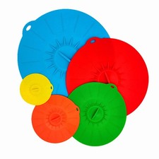 Silicona Microondas Cuenco Cubierta Olla Sartén Tapa Cubierta-y