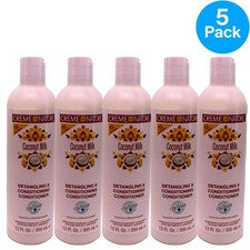 Crema de Naturaleza Acondicionador Desenredante de Leche de Coco 12oz Paquete de 5 Nuevo