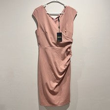 Miusol Mujer Carrera Informal Rosa Sin Mangas Plisado y Rouching Talla M MWT
