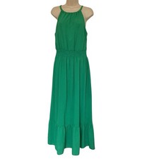 Nuevo con etiquetas Vestido de Verano Spense Forrado Verde Talla 8 Para Mujer Correa Maxi Tipo Halter