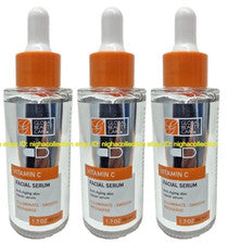 Lote 3 Sueros Faciales Reparadores de Piel Vitamina C Antienvejecimiento Global Beauty Care 1.7 OZ Ea