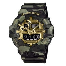 Reloj Casio G-Shock GA-700 Series analógico y digital esfera dorada