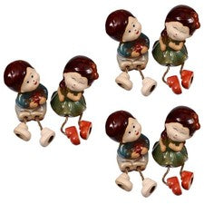 Juego de 3 Decoraciones para Estantes Artículos de Arte Decorativos Adorno para el Hogar