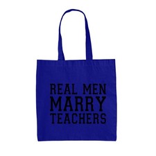 Real Hombre Casar Maestras - Lienzo Bolsa - Teacher Regalo Divertido Enseñanza