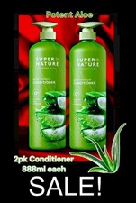 Acondicionador Jumbo Super Nature Potente Aloe 888 ml/30 ml cada uno orgánico OFERTA