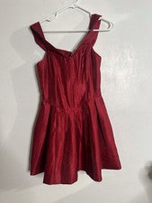 Mini vestido de satén para mujer Fashion Nova, talla mediana rojo