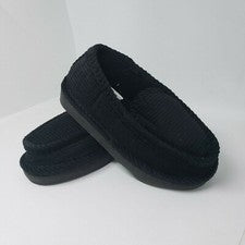 Zapatillas negras de pana para niños pequeños