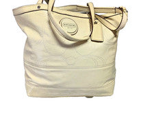 BOLSO DE MANO COACH PARA MUJER BOLSO TOTE MARFIL NUEVO CON ETIQUETAS VENTA AL POR MENOR - $328