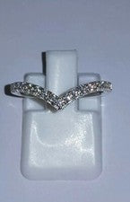 ANILLO DE COMPROMISO MOISSANITA DVVS1 CHAPADO EN ORO BLANCO 18K PLATA ESTERLINA 925