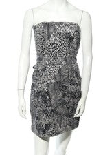 Vestido bandeau mujer TALLY WEiJL vestido de verano algodón negro gris talla 34
