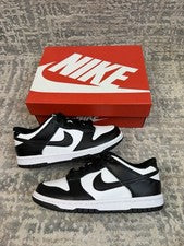 Talla 3 - Nike Dunk Low (GS) Panda Negro Blanco CW1590-100