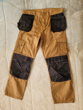 38 Regular, Caqui, Moda Loca, Bolsillos Carga Hombre Pantalones Trabajo y Jardinería