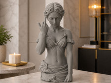 Figura Chica Descarada - Estatua Actitud Divertida Decoración del Hogar Multicolor