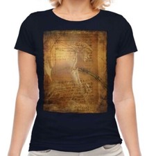 Él Que Loveth No Moda Mujer Camiseta Da Vinci Ángel Cristiano