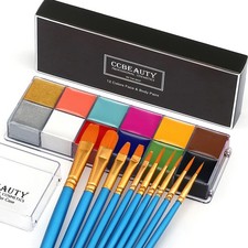 Pintura corporal facial profesional CCbeauty óleo 12 colores Halloween arte fiesta fantasía...