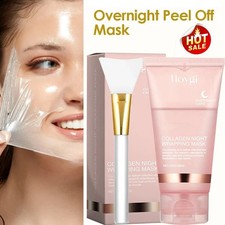 Mascarilla de colágeno nocturna máscara despegable para la noche a la mañana máscara hidratante facial 🔥