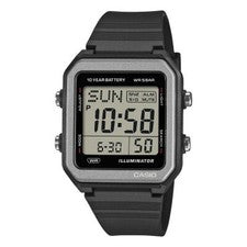 CASIO Collection W-221H-1AJF Negro Resistente al Agua hasta 5 ATM, Retroilumi...