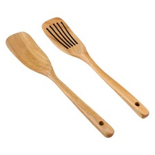 Utensilios de cocina de madera, 2 piezas cucharas y espátula de madera para cocinar4224