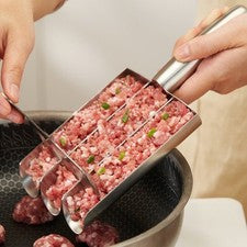Herramienta moldeadora de albóndigas 304 SS 2 piezas con cuchara para todo tipo de proteínas
