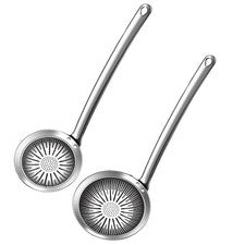 304 Edelstahl Öl Abtropflöffel mit hitzebeständigem Griff für Küche