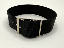 Correa de reloj de nailon negra 18 mm lote 50 correas de reloj al por mayor nueva
