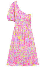 Vestido para mujer - Vestido estampado cachemira amarillo púrpura - Maxi vestido - XL