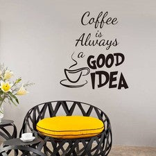 Pegatinas de pared para decoración de interiores para sala de estar del hogar plato de café