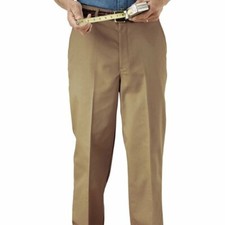 Pantalones chinos Edwards estilo 2577 tostado utilitario frente plano para hombre talla 54 Len sin dobladillo