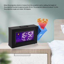 Reloj con Proyector Despertador Digital para Mesita de Noche Moda Reloj Proyector