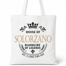 Bolso de Mano SOLORZANO Family Surname House Of White Algodón