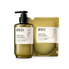 Champú Ryo Root Gen 515 ml + recarga 400 ml para mujeres cuidado de la pérdida del cabello