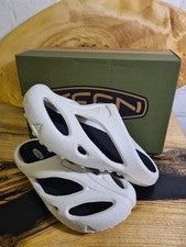 PVP £65. Sandalias Keen Shanti para mujer blancas negras sin cordones Reino Unido 6,5