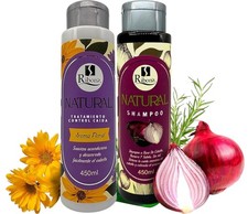 Set de champú y tratamiento capilar natural Ribon's - 450 ml cada botella - ENVÍO GRATUITO