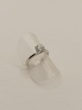 ANELLO SOLITARIO VALENTINO ARGENTO MOISSANITE CT 1,00 D COLOUR MIS 12 EXPLOIT