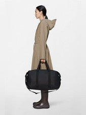 Bolso de Lona Rains Negro Hilo Fin de Semana Negro W3 Bolso de Viaje para Hombres Mujeres