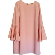 Vestido de Verano Rosa Patel Gianni Bini Talla Pequeña S Manga Campana NUEVO $119 Fiesta
