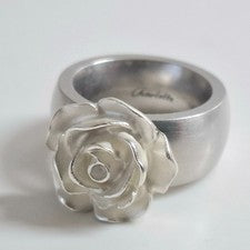 - Solo - Cambio de cabeza con rosa grande en plata maciza 925 para Charlotte 21