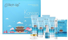 Kit facial de vidrio coreano Rich Up 360 gm (315 gm + 45 ml) kit avanzado de cuidado de la piel de 8 pasos