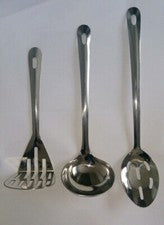 Juego de utensilios de cocina de acero inoxidable cuchara trituradora giratoria herramientas de cocina