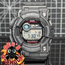Casio G-Shock FROGMAN GWF-1000 Solar Marea Gráfico Tornillo Negro Rojo GWF-1000-1
