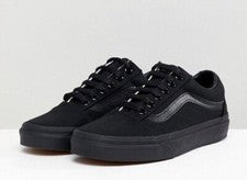 Vans Old Skool Negro/Negro, HOMBRE TALLA 9.0 MUJER 10.5 VN000D3HBKA
